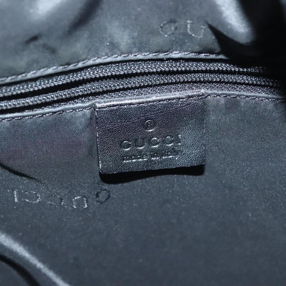 GUCCI Bamboo GG Canvas Hand Bag Black Silver 001 001 - Picture 16 of 16